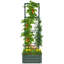 Lit de jardin surélevé galvanisé avec cage à tomates à treillis vert à 4 niveaux-357736281-374754869