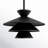 Vinnie 1-Light Pendant in Matte Black-1742904047
