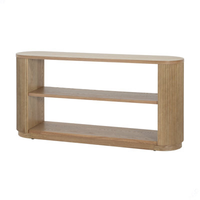 Mirod Modern Entryway Console Table - Slim Sofa Table With Open Shelf & Elegant Wood Grain, Multi-Functional Hallway Table For Living Room