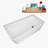 59" Streamline Soaking Freestanding Tub and Tray With Internal Drain-101697857