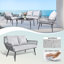 Gonneke Premium All-Weather Wicker 4 - Person Patio Conversation Set with Cushions