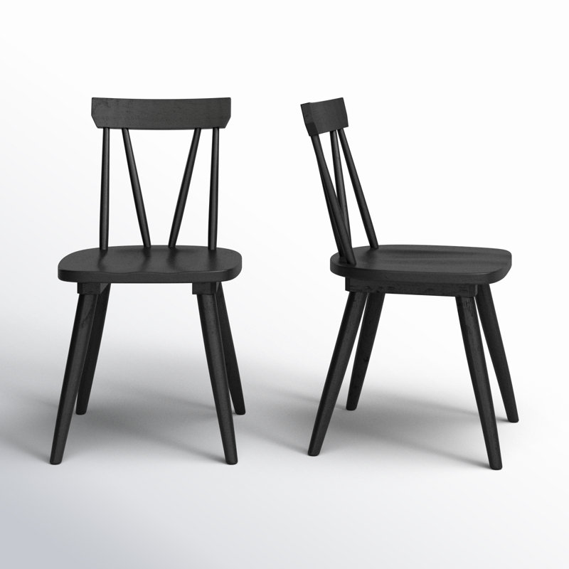 Chaises de salle à manger Yatts, Noir