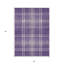 Tapis d'intérieur lavable à carreaux mauve et doré 3 pi x 5 pi