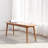 Natural Oak Wood For Dining Bench Table Bench For Living Room