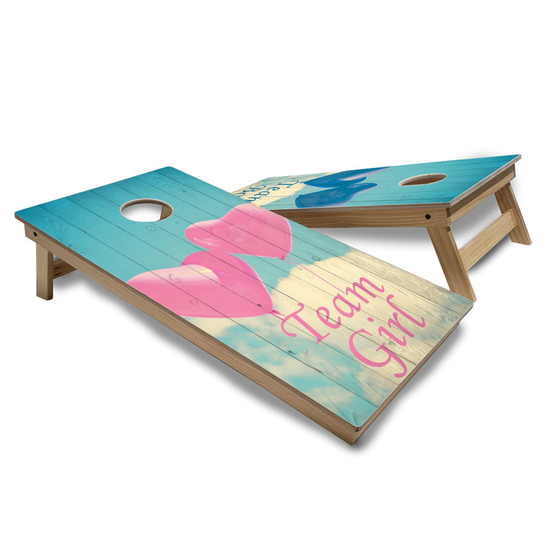 Gender Reveal Cornhole Boards with LED Lights