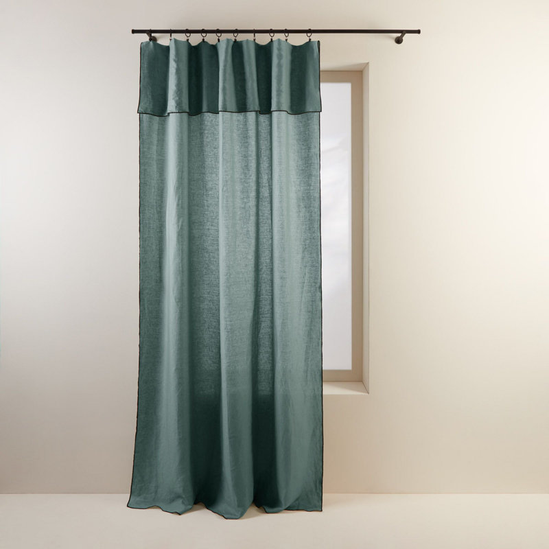 Sheer Curtain, Blue, Width 350 x Drop 280cm