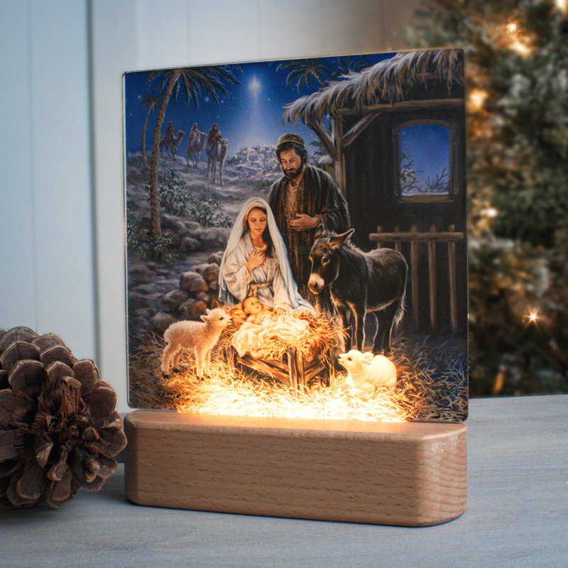 Veilleuse DEL «A Savior is Born»