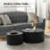 Mikeayla Modern Fluted Coffee Table Set Of 2