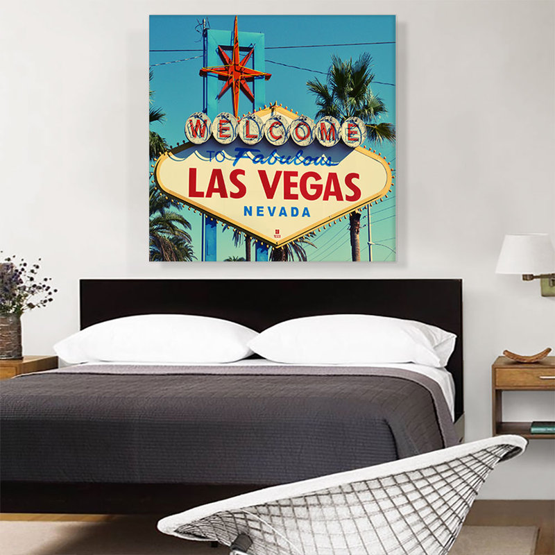 «Welcome to Last Vegas Sign», reproduction de photo sur toile tendue, H 36 po x l 36 po x 1,5 po