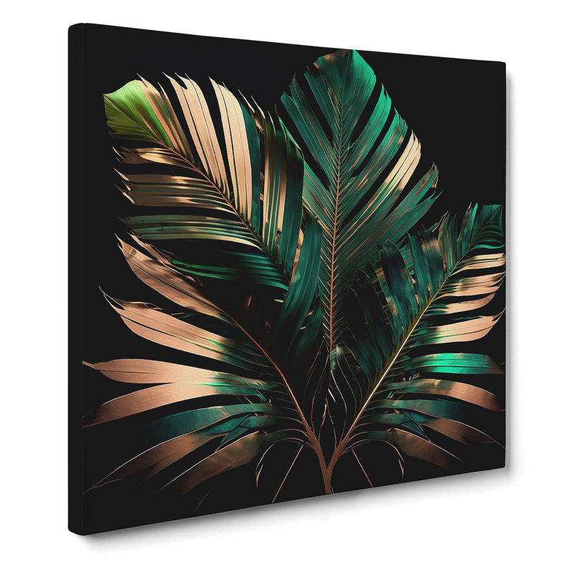 Palm Leaf - No Frame Print, 35cm H x 35cm W x 3cm D