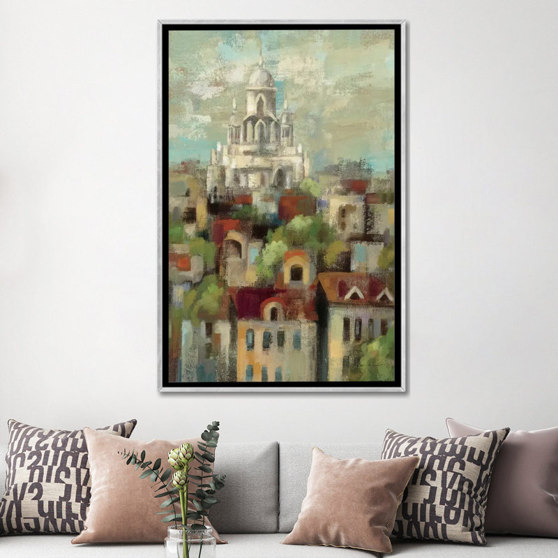 «Lily and Tile» par Silvia Vassileva - reproduction d'art, Toile blanche encadrée, Aucun mat, H 60 po x l 40po x P 1,5 po