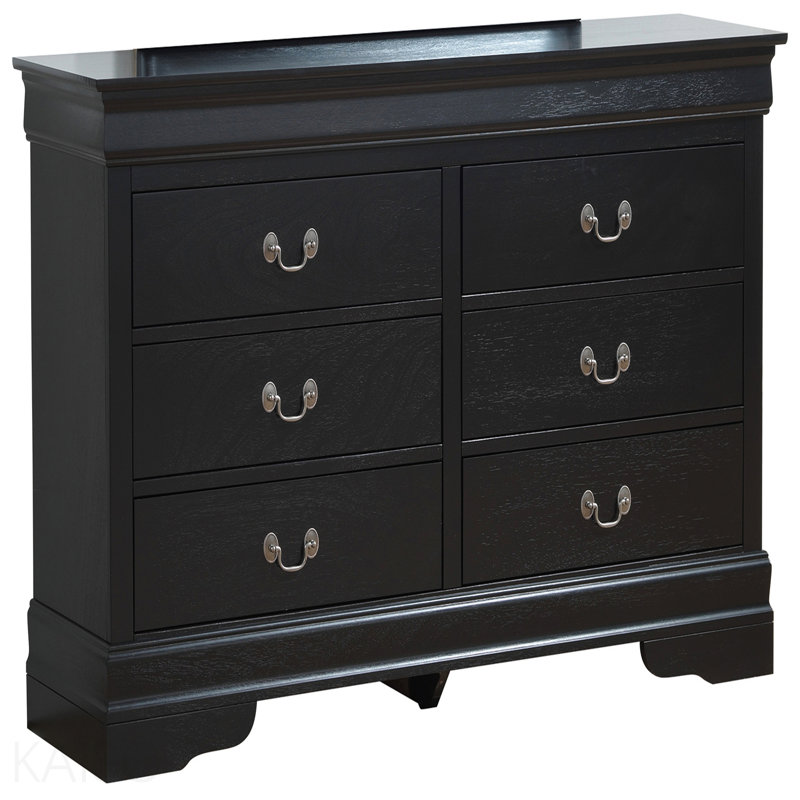 Commode élégante noire