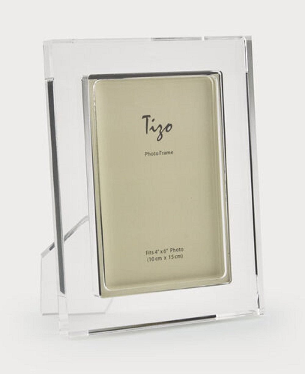 Clear Lucite Frame W/Lucite Easel Back 8x10