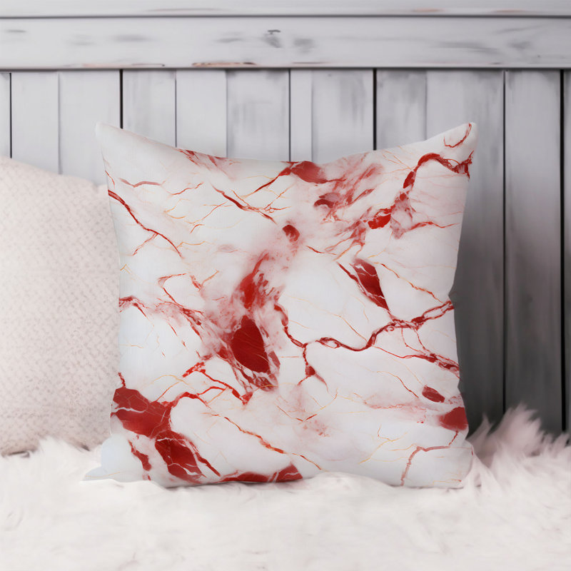 Abstract Marble Agate Geode Pattern - VIII Modern Throw Pillow Cover, 20x20