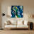Abstract Figurative 71 Blue Metal Wall Art-1403501291