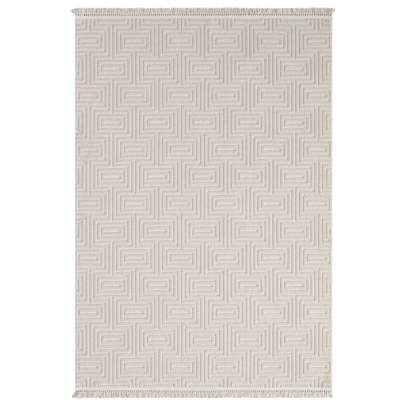 Leteisha Geometric Indoor Rug, Rectangle 5'11" x 11'6"