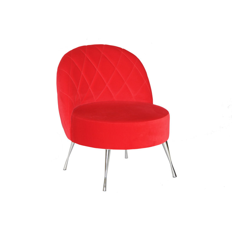Loft Upholstered Accent Chair, Red
