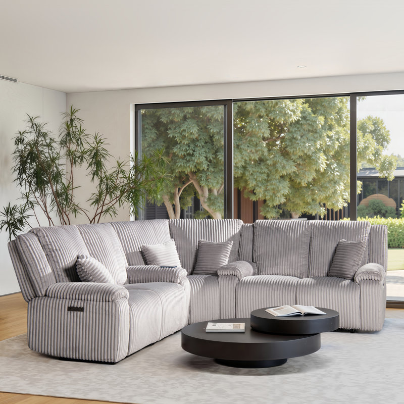 Canapé modulaire de coin 5 pièces 109,5 po Farnham
