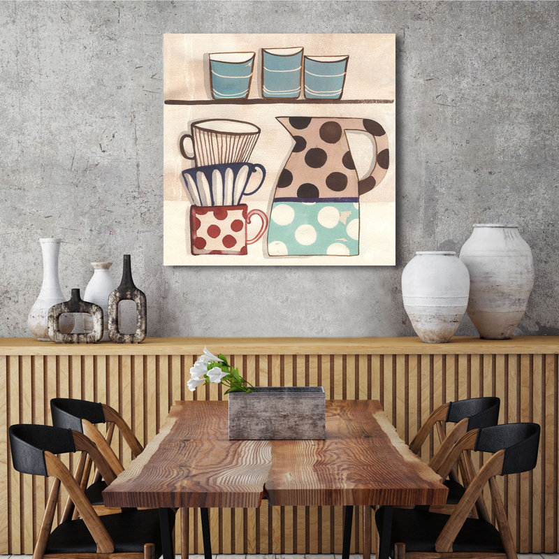 Vintage Kitchen II 1 Piece Wrapped Canvas Wall Art, 70cm H x 70cm W x 4cm D