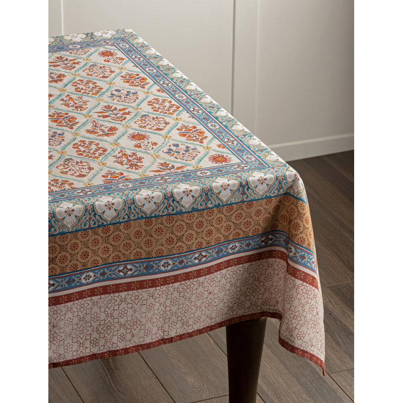Maison d'Hermine Romane 100% Cotton Tablecloth - 60" x 90", 90" x 60"