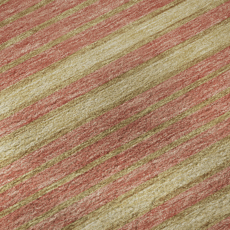 Premium Machine Washable Elize AMF1398 Stripes Rug, Rectangle 5' x 7'6"