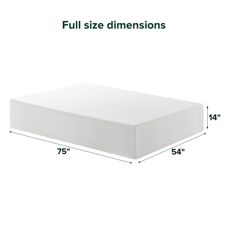 Matelas en mousse viscoélastique moyenne 14 po Sleep by Wayfair ™, Double