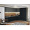 Cuisine complète moderne en panneau de fibres à densité moyenne en panneau de fibres à densité moyenne 144 po x l 102 po x H 96 po WALLKITCHENS 