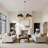 35.4'' Modern Chandelier with Adjustable Chain