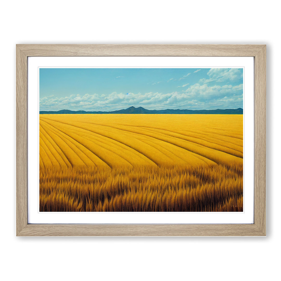 Sensational Wheat Field - Framed Print