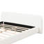 Lit double rembourré White Boucle, flexible pour la chambre à coucher, structure stable, aucun sommier nécessaire, nettoyage sans effort-539488212