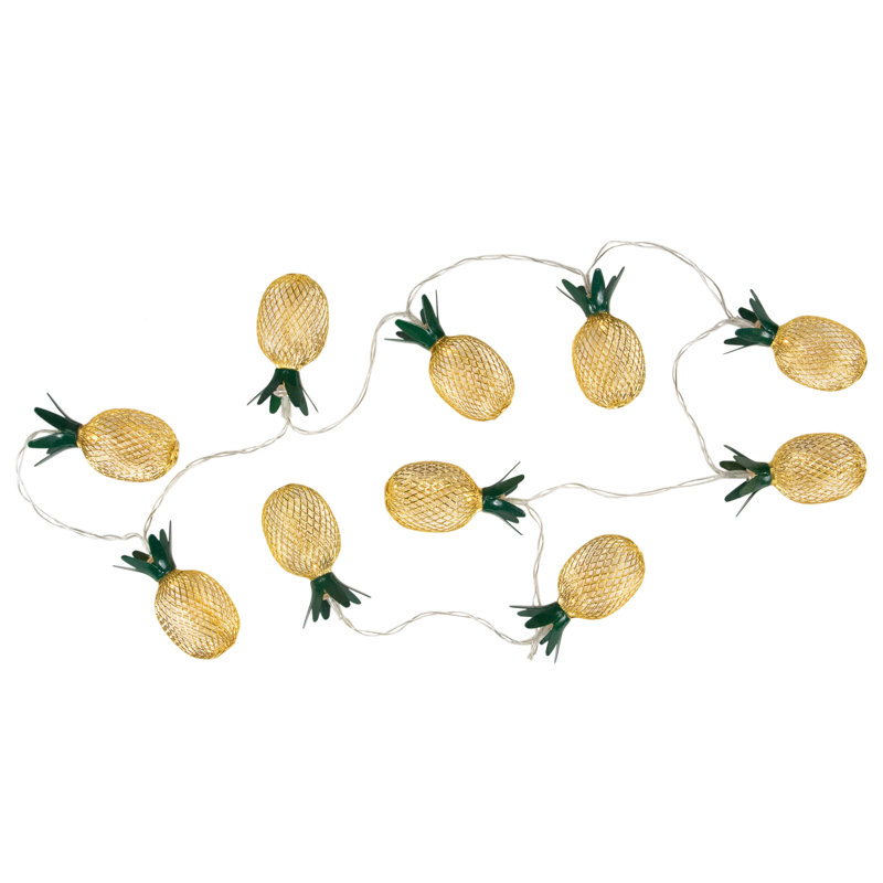 Battery Operated Warm White LED Pineapple String Lights
