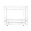Full Over Full Metal Bunk Bed with Trundle, Chrome Finish, Space-Saving Design for Kids and Teens-1671570750