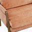 Fauteuil Mid-Century moderne en velours, orange-1822312444
