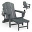 Chaise Adirondack pliante avec repose-pieds rétractable-482011695