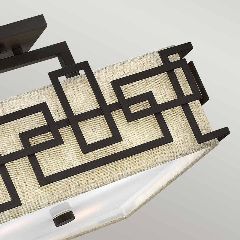 Spiers Fabric Semi Flush Mount