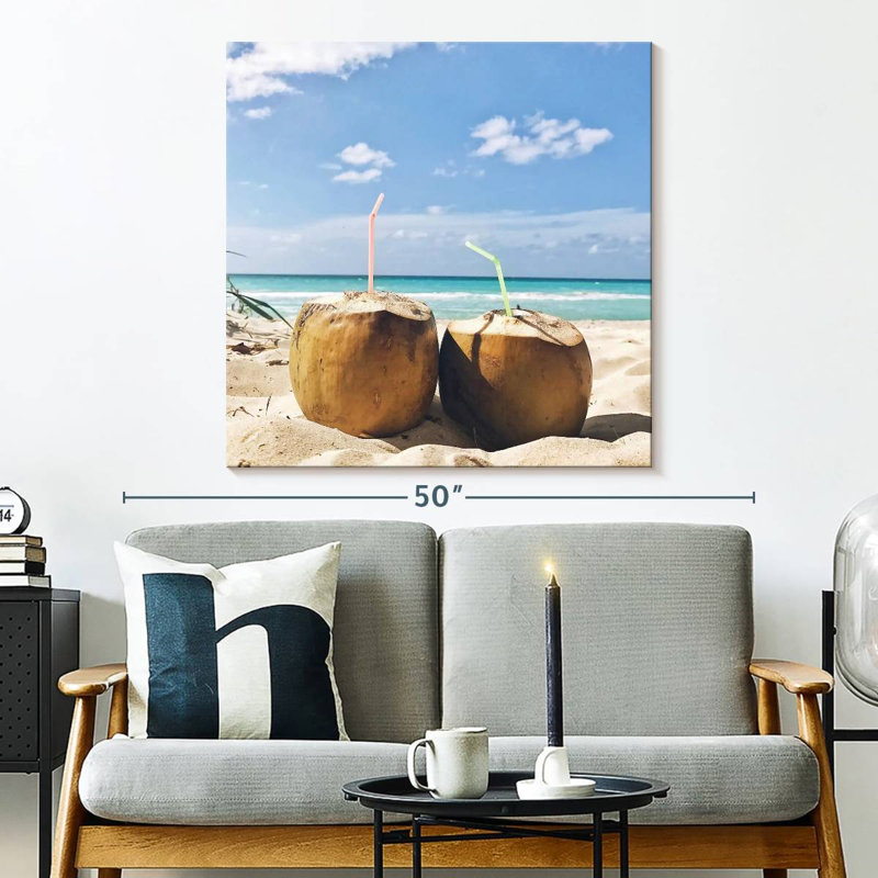 Yarlin Cuban Beach Coconuts, H 33 po x l 33 po