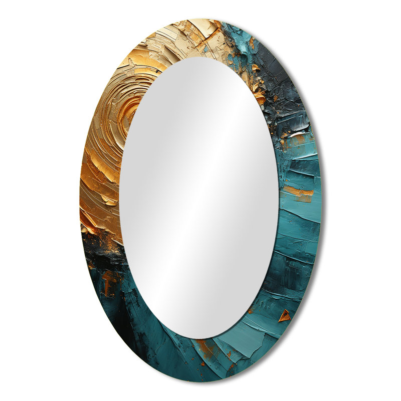 Miroir mural doré doré, 36 po x 24 po
