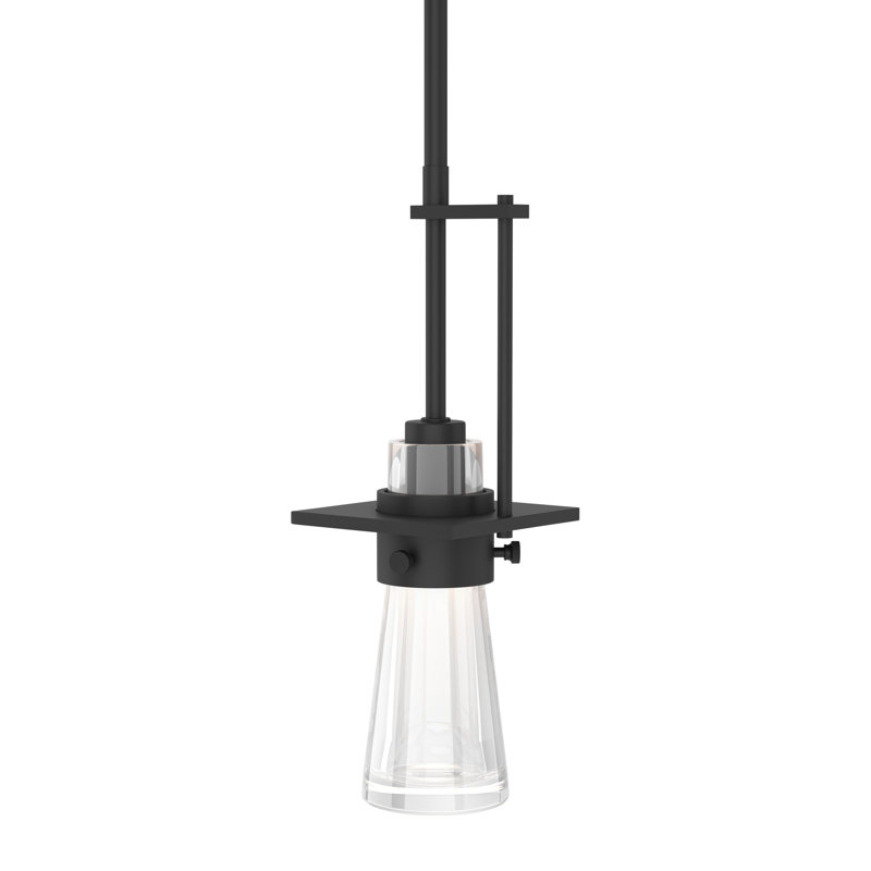 Erlenmeyer Mini Pendant, Black, Small: 12.5" - 57.5"