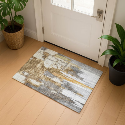 Tapis abstrait lavable à la machine Premium Mouton