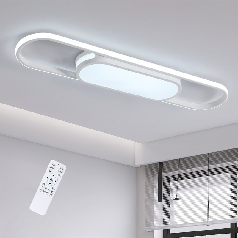 Muscato 1-Light 70cm LED Flush Mount, White
