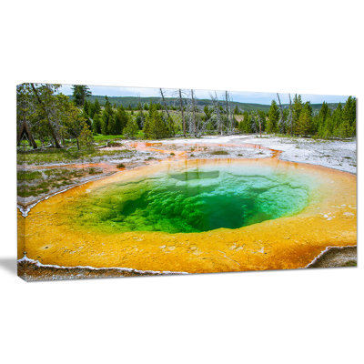 « brillante matin gloire pool », reproduction de photo sur toile tendue