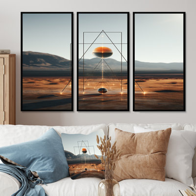Crites - ensemble abstrait d'art mural paysage
