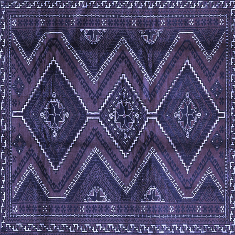 Geometric Indoor Rug, Square 5'