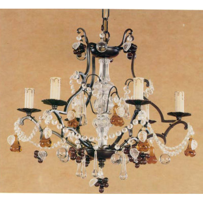 Devlin 6 - Light Candle Style Chandelier