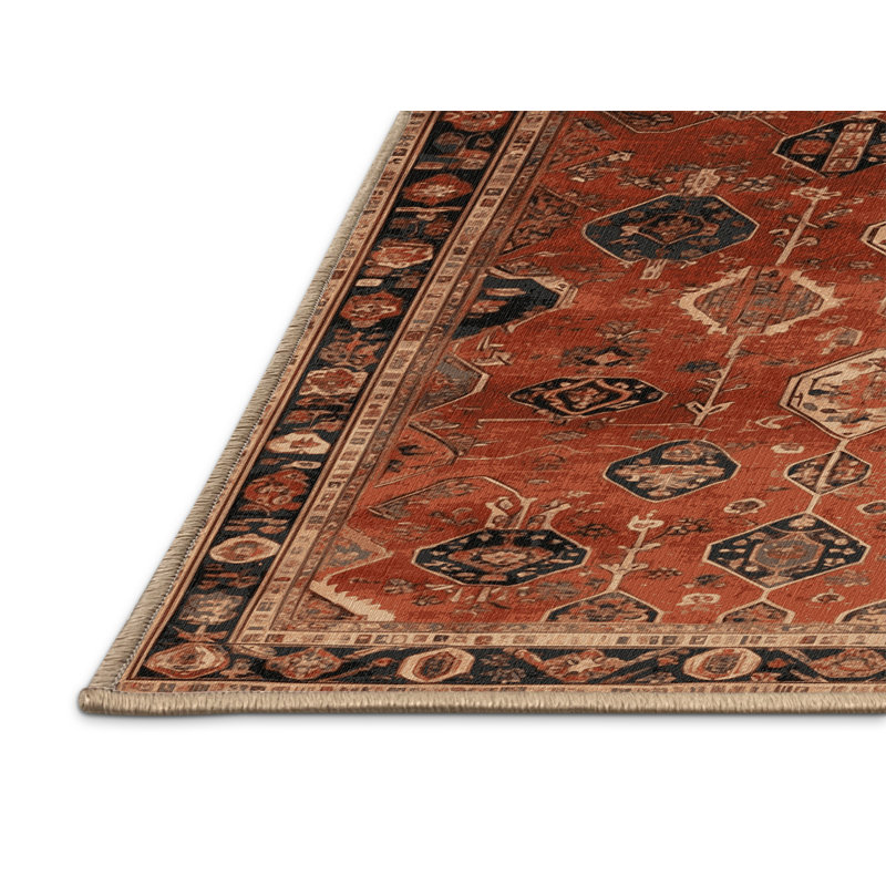 Tapis brun lavable à la machine, Carré 3 pi