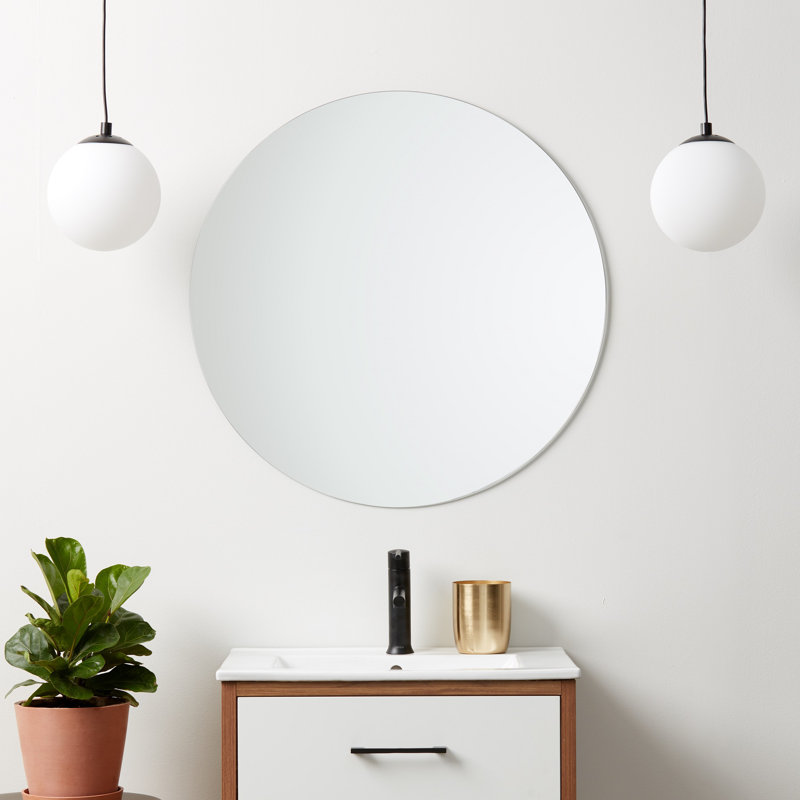 Schaumburg Flat Wall Mirror, 18" x 18"