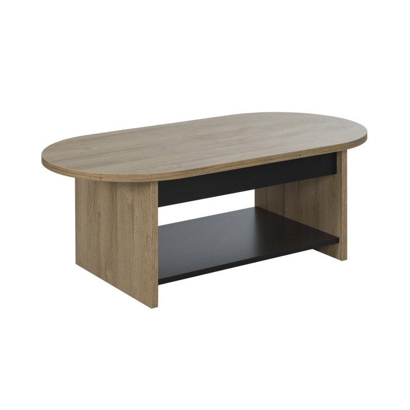 Jahim Pedestal Coffee Table with Storage