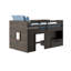 Lit mezzanine bas en bois massif avec tablettes Purdy Hill par Harriet Bee-1844745258