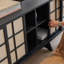 French style rattan TV stand