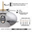 Luminaire suspendu en laiton brossé / vitrail à 1 lumière Milay